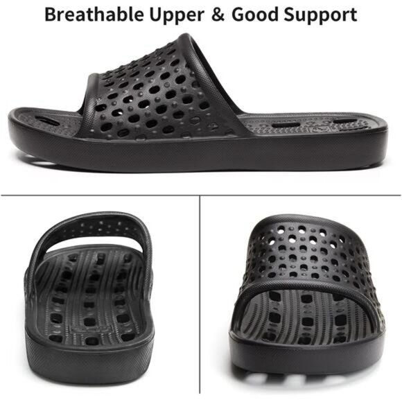 Quick Dry Shower Slides Non Slip House Slippers Indoor Bathroom Shoes Unisex - Picture 5 of 7